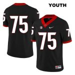 Youth Georgia Bulldogs NCAA #75 Owen Condon Nike Stitched Black Legend Authentic No Name College Football Jersey GKY4154ZM